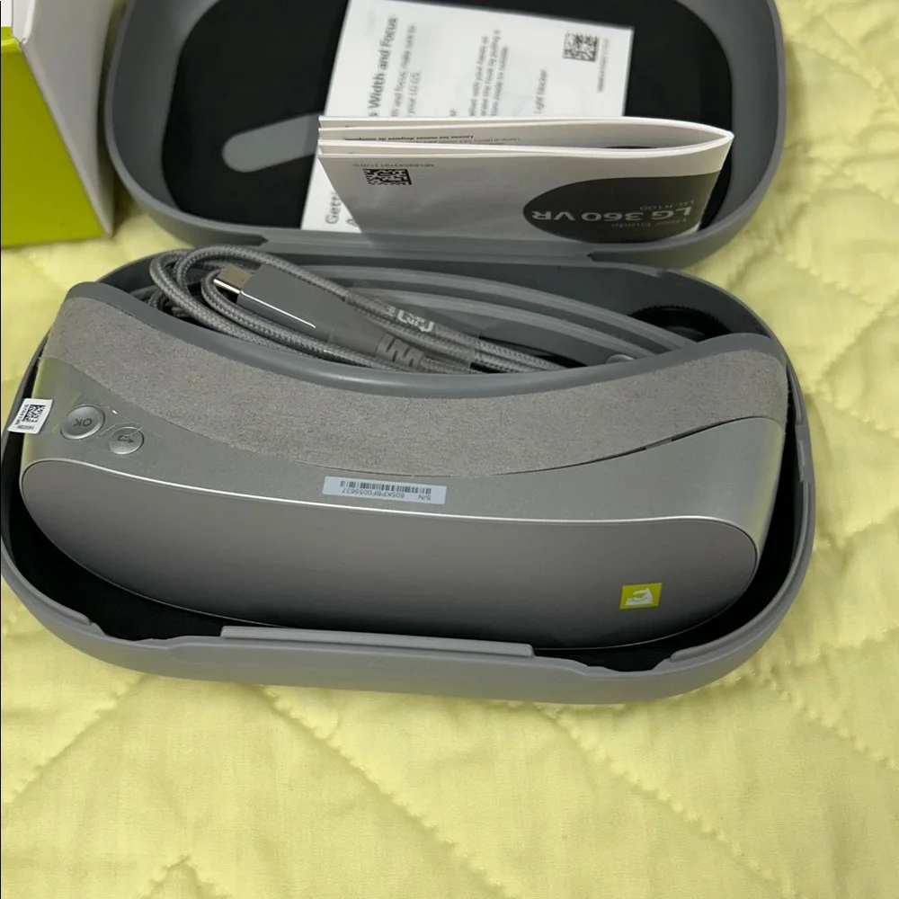 LG 360 VRGear VR hmd tethered with mobile device compact size for easy carrying